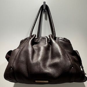 COLE HAAN BROWN SATCHEL-TOTE BAG